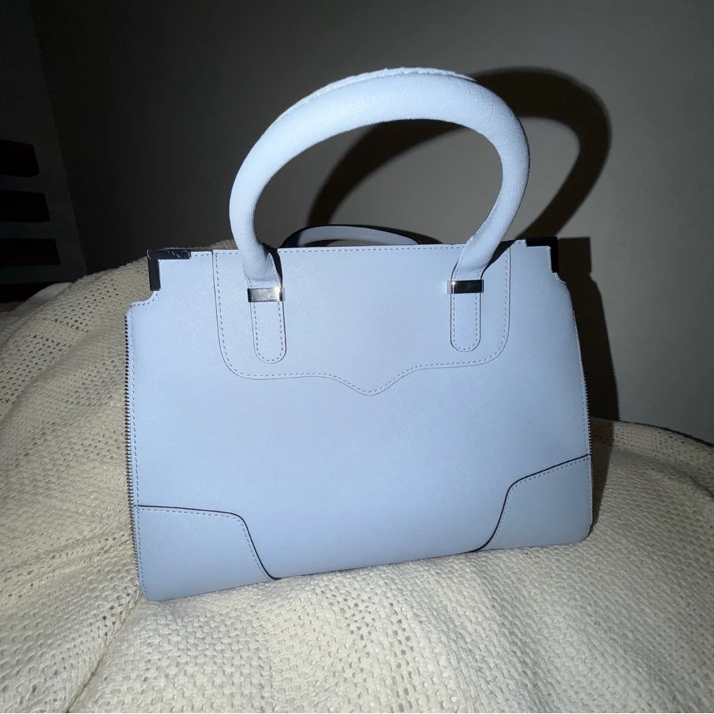 Rebecca Minkoff Light Blue Amorous Satchel/Crossbody Medium Bag - Picture 6 of 9